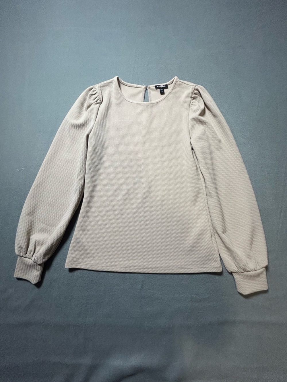 Express Cream Long Sleeve Textured Size XS
